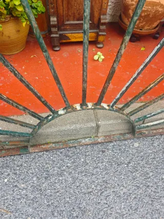 Reja Solarium Abanico Hierro Forjado