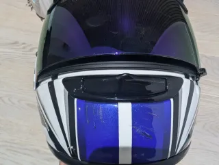 Casco Arai Chaser Drudi Performance Azul y Blanco
