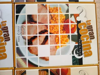 Colección de 9 libros de recetas de cocinas.