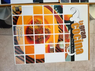 Colección de 9 libros de recetas de cocinas.