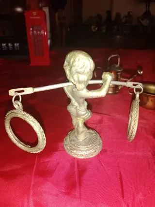 objetos niño con portafotos y otros vintage