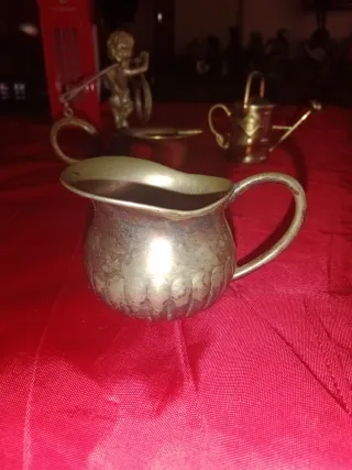 objetos niño con portafotos y otros vintage