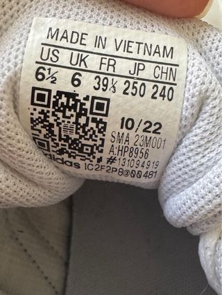 Bambas Adidas blancas talla 39