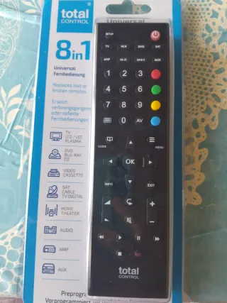 Mando a distancia universal Total Control 8 en 1
