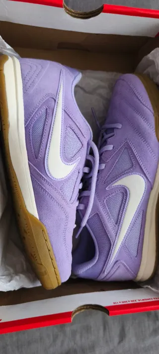 Zapatillas Nike Fútbol Sala Moradas Blancas