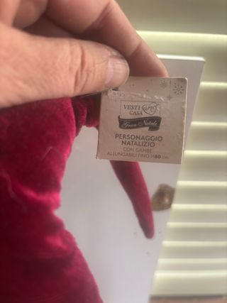 Gnomo decorativo o fermaporta in tessuto