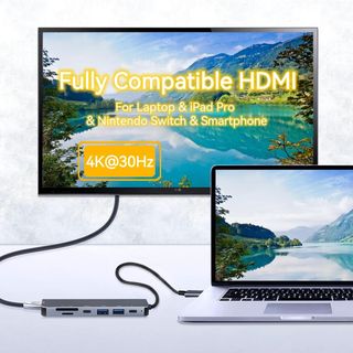Pack 2 Hub USB C 7 en 1 HDMI 4K PD 100W