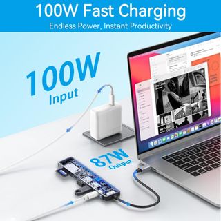 Pack 2 Hub USB C 7 en 1 HDMI 4K PD 100W