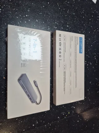 Pack 2 Hub USB C 7 en 1 HDMI 4K PD 100W