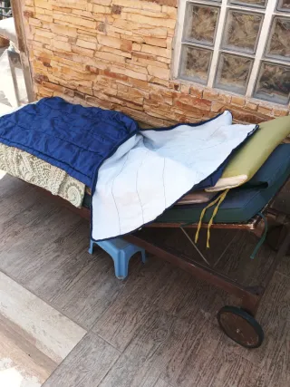 Saco de dormir azul