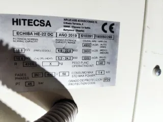 Máquina Aire Acondicionado Hitecs compacto