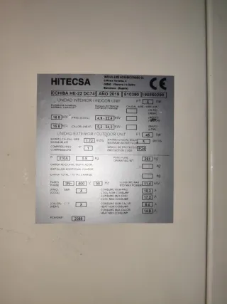Máquina Aire Acondicionado Hitecs compacto