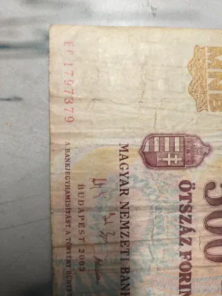 Lote de dos billetes Antiguos Hungría 500 y 200