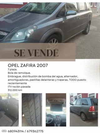 Opel Zafira 2007 7 plazas
