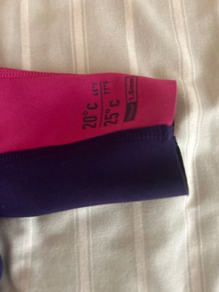 Traje neopreno niña OLAIAN morado/rosa