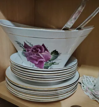 Vajilla porcelana antigua francesa moulin des loup