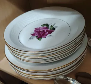 Vajilla porcelana antigua francesa moulin des loup