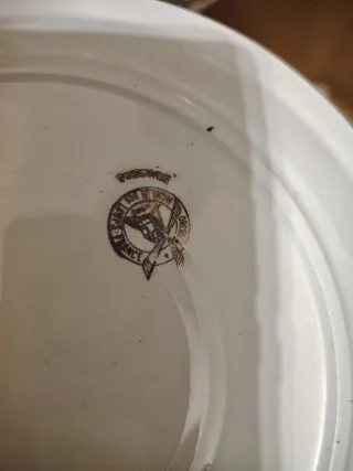 Vajilla porcelana antigua francesa moulin des loup