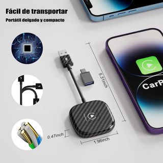 2024 Carplay inalámbrico iOS, Plug & Play Wireless
