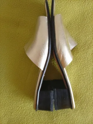 Sandali Vera Pelle Oro LemonDry Made in Italy