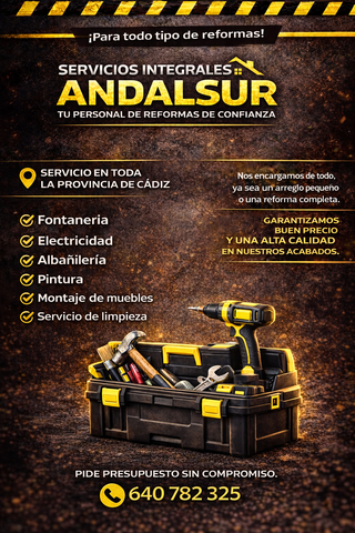 Ofrecemos todo tipo de servicios para tu hogar