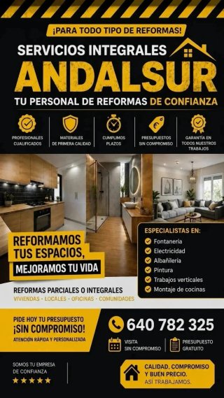 Ofrecemos todo tipo de servicios para tu hogar