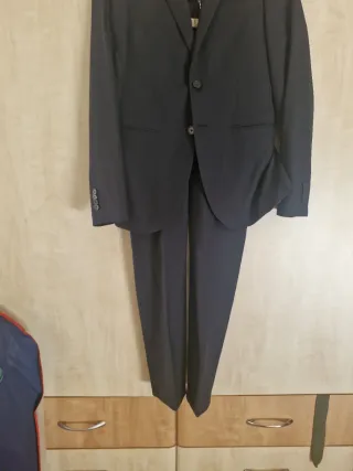 Traje chaqueta juvenil azul