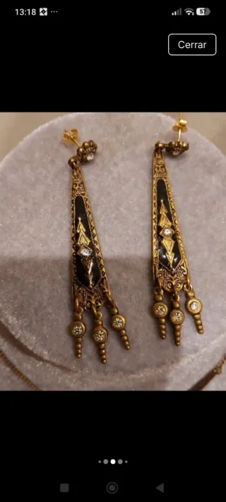 Conjunto Art Déco: Gargantilla y Pendientes