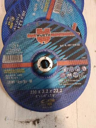 8 Discos de corte Wurth 230mm