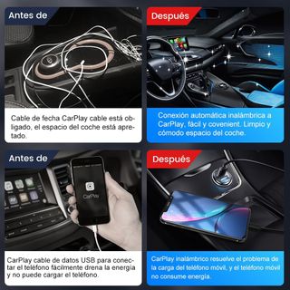 Carlinkit 4.0 CarPlay inalámbrico/Adaptador automá
