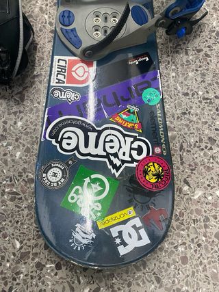 Tabla Snowboard con Fijaciones y gafas