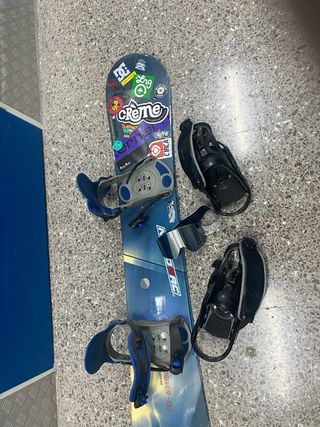 Tabla Snowboard con Fijaciones y gafas
