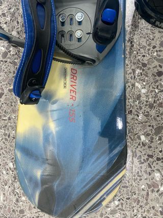 Tabla Snowboard con Fijaciones y gafas