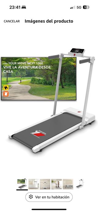 Cinta de andar compacta interactiva