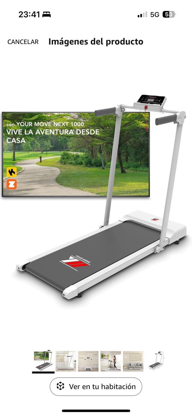 Cinta de andar compacta interactiva