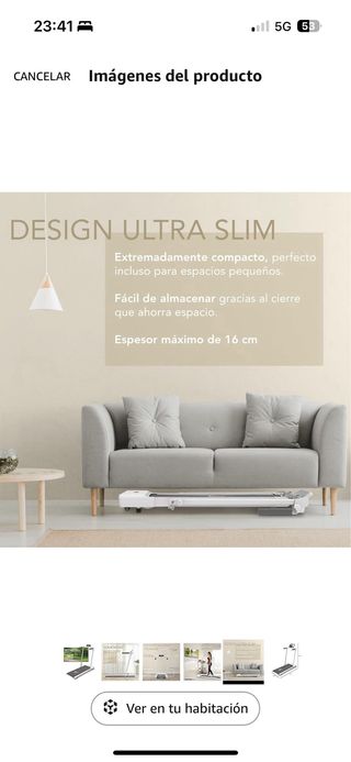 Cinta de andar compacta interactiva