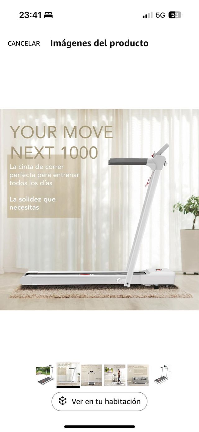 Cinta de andar compacta interactiva