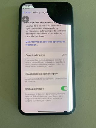 iPhone X 64GB – Pantalla mal + trasera rota
