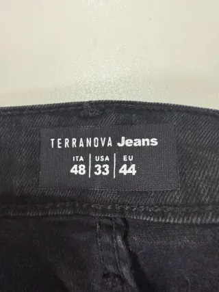 Jeans uomo neri slavato tg 48