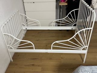 Estructura Cama Extensible IKEA Blanca