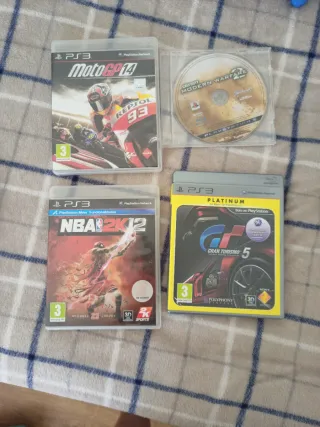 Lote 4 Juegos PS3: MotoGP 14, NBA 2K12, Gran Turis