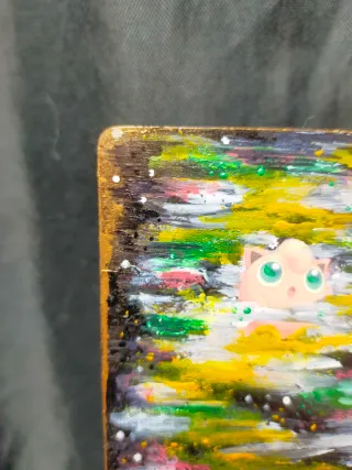 Carta Pokémon Jigglypuff pintada a mano