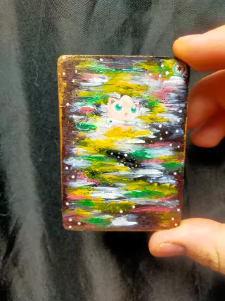 Carta Pokémon Jigglypuff pintada a mano