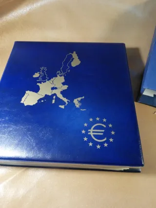 Álbum Monedas Euros Mapa Europa Banderas