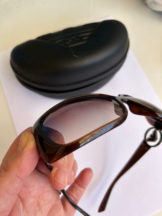 Occhiali da sole Emporio Armani marrone/viola