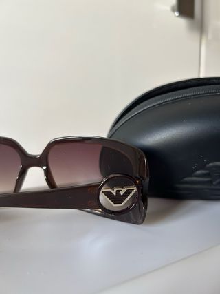 Occhiali da sole Emporio Armani marrone/viola