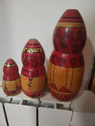 Matrioska rusa de madera pintada