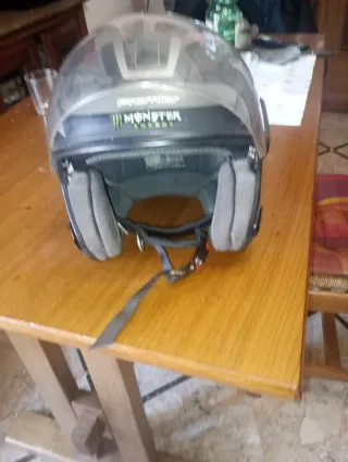 Casco Moto Nero/Argento