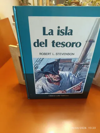 Libro tapa dura,la isla del tesoro autor Roberto L