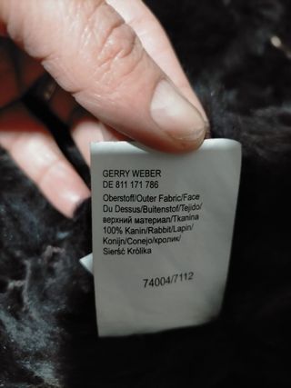 Chaleco Gerry Weber Negro Pelo Sintético